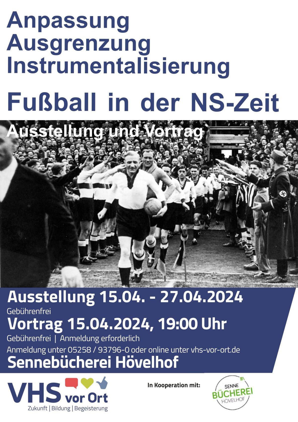 Ausstellung "Anpassung, Ausgrenzung, Instrumentalisierung. Fußball in der NS-Zeit